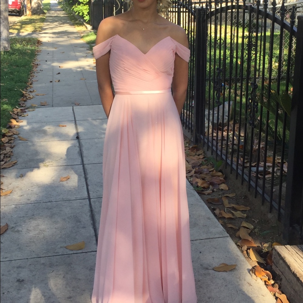 Blush pink prom dress